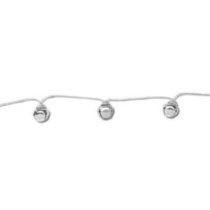    3 Foot Silver Garland with 30mm Jingle Bells