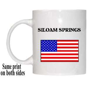  US Flag   Siloam Springs, Arkansas (AR) Mug Everything 