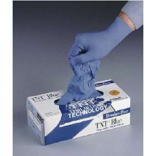   Blue Powder Free Nitrile Gloves, 5 mil, Size: SM; 9.5 in [pack of 100