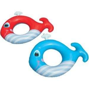  Inflatable Baby Blue Whale Pool Ring: Toys & Games