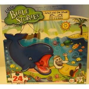   Bible Stories 24 Piece Puzzle   Jonah and the Whale: Toys & Games