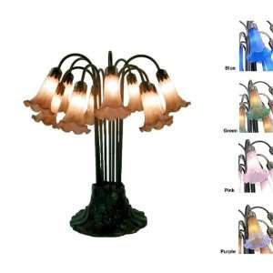  22.5 Amber Tiffany Style Lily Modern Energy Saving Table 