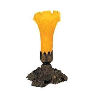  8H Amber Pond Lily Accent Lamp: Home Improvement