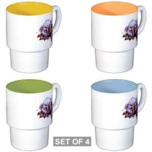   Stackable Coffee Mugs (4) Bald Eagle Rip Out: Everything Else