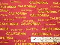 University of Southern California Red Cotton Fabric 1Yd  