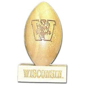  Wisconsin Badgers 5/8 Scale Laser Engraved Wood Football 