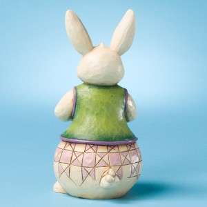 Jim Shore Share an Easter Treasure Pint Sized Bunny Holding Egg 