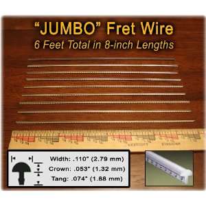  Guitar/Bass Fret Wire   JUMBO Size   Six Feet Musical 