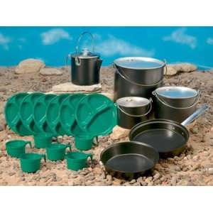    Open Country Deluxe Camp Set 6 Person Metal Ware