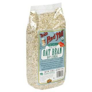 Bobs Red Mill Organic Oat Bran Hot Cereal, 18 Ounce Bags (Pack of 4)