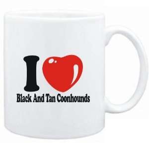   Mug White  I LOVE Black and Tan Coonhounds  Dogs: Sports & Outdoors