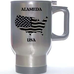  US Flag   Alameda, California (CA) Stainless Steel Mug 