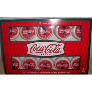  Coca Cola 10 Holiday Light Set