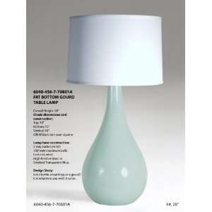  Teardrop Smoked Blue Table Lamp and Shade: Home 