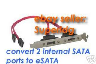 PORT SATA (L)   eSATA EXTERNAL PCI SLOT ADAPTER CABLE  
