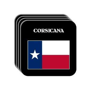 US State Flag   CORSICANA, Texas (TX) Set of 4 Mini Mousepad Coasters
