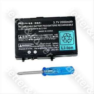 Replacement Battery 2000mAh Nintendo DS Lite NDSL +Tool  