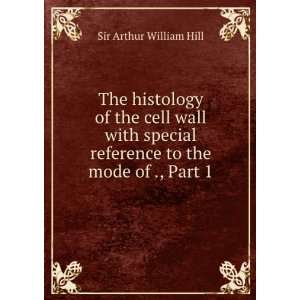   to the mode of ., Part 1 Sir Arthur William Hill  Books