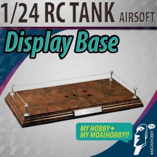 24 Airsoft RC VSTank   Short Wooden Display Base  