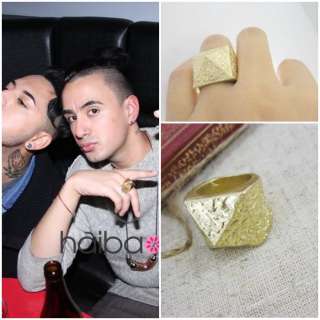   Punk style Rock Exaggeration Gold/Coppe Ring Free shipping  