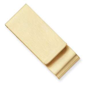  Gold plated Stainless Steel Satin Double Fold Money Clip Jewelry