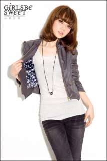 Korea Women PU leather Suit Blazer CML6142 Jacket Outerwear Coat 