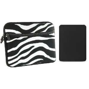 Combo Deal    ZEBRA Safari Black and White EXOTIC Sleeve + BLACK 