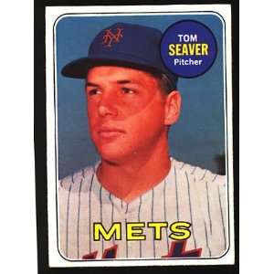    1969 Topps Tom Seaver#480 Vg ex No Creases: Sports & Outdoors