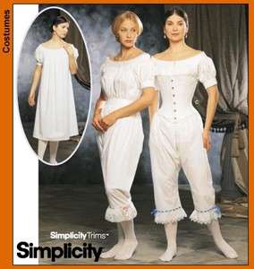 FAB SIMPLICITY Victorian Chemise/Drawers/Corset PATTERN  