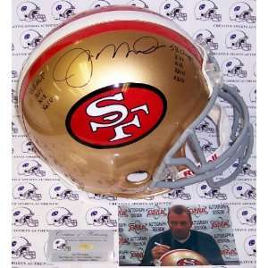  Joe Montana Signed Helmet   Authentic   Autographed NFL 