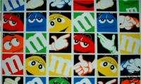 RARE M&MS CANDY VALANCE CURTAINS FROM LICENSED FABRIC  