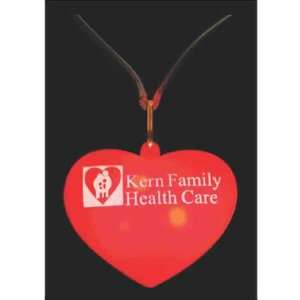  50 working days   Bubble heart necklace with Red LED light 