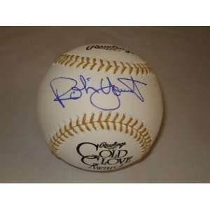 ROBIN YOUNT Autographed MLB Gold Glove Baseball Brewers   Autographed 