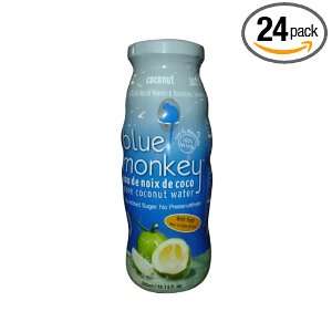 Blue Monkey 100% Coconut Water with Pulp, 24 Count (Pack of 24 