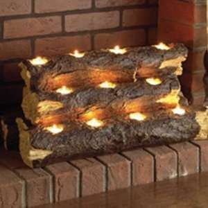   Enterprises GA0005 SEI Resin Tealight Fireplace Log
