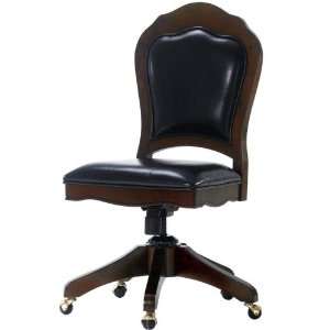  Salem Swivel Desk Chair With Black Leather: Home & Kitchen