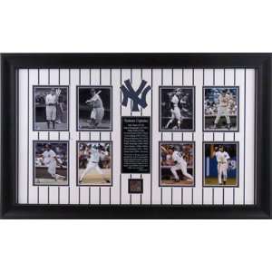  YANKEES FRAMED CAPTAINS COLLAGE w/DIRT