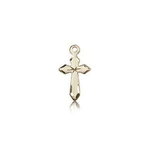 14kt Gold Cross Medal 5/8 x 3/8 Inches 2529KT No Chain Included In A 
