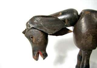 Antique Wood Toy Schoenhut Circus Donkey Circa 1910  