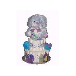  Purple Puppy Love Diaper Cake: Baby