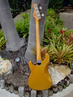 1965 Fender PRECISION Bass crazy rare Firemist Gold !!  