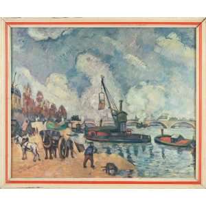 The Seine at Bercy   Print   Paul Cezanne   10x12 