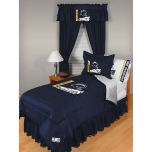  San Diego Chargers Twin Size Bedroom Set: Sports 