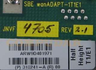 SBE 1 port T1/E1 PCI WAN w/ CSU/DSU wanADAPT 1T1LP  