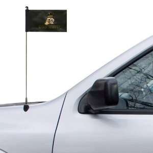  Wake Forest Demon Deacons 4 x 5.5 Black Car Antenna Flag 