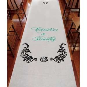  Lovebird Personalized Aisle Runner Arts, Crafts & Sewing