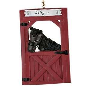  Personalized Horse in Barn Christmas Ornament