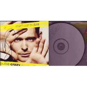 MICHAEL BUBLE signed *CRAZY LOVE* cd cover w/cd W/COA   Sports 