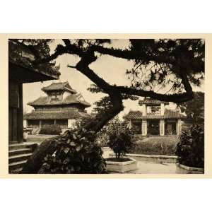   Hoa Palace Courtyard Hue Vietnam Hurlimann   Original Photogravure