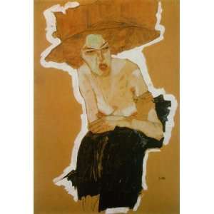   Egon Schiele   24 x 36 inches   scornful woman 1910